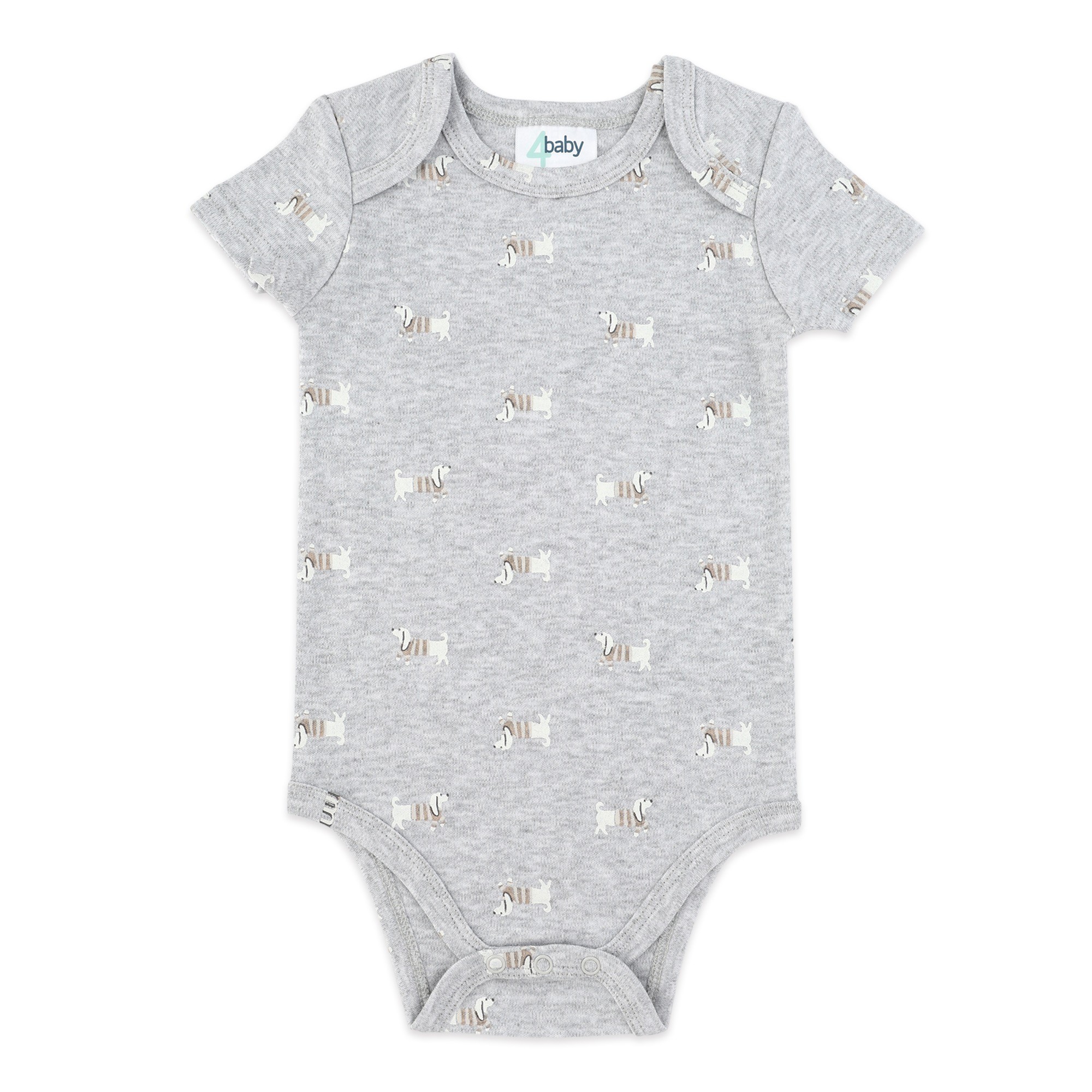 4baby Short Sleeve Bodysuit Daschunds Size 0