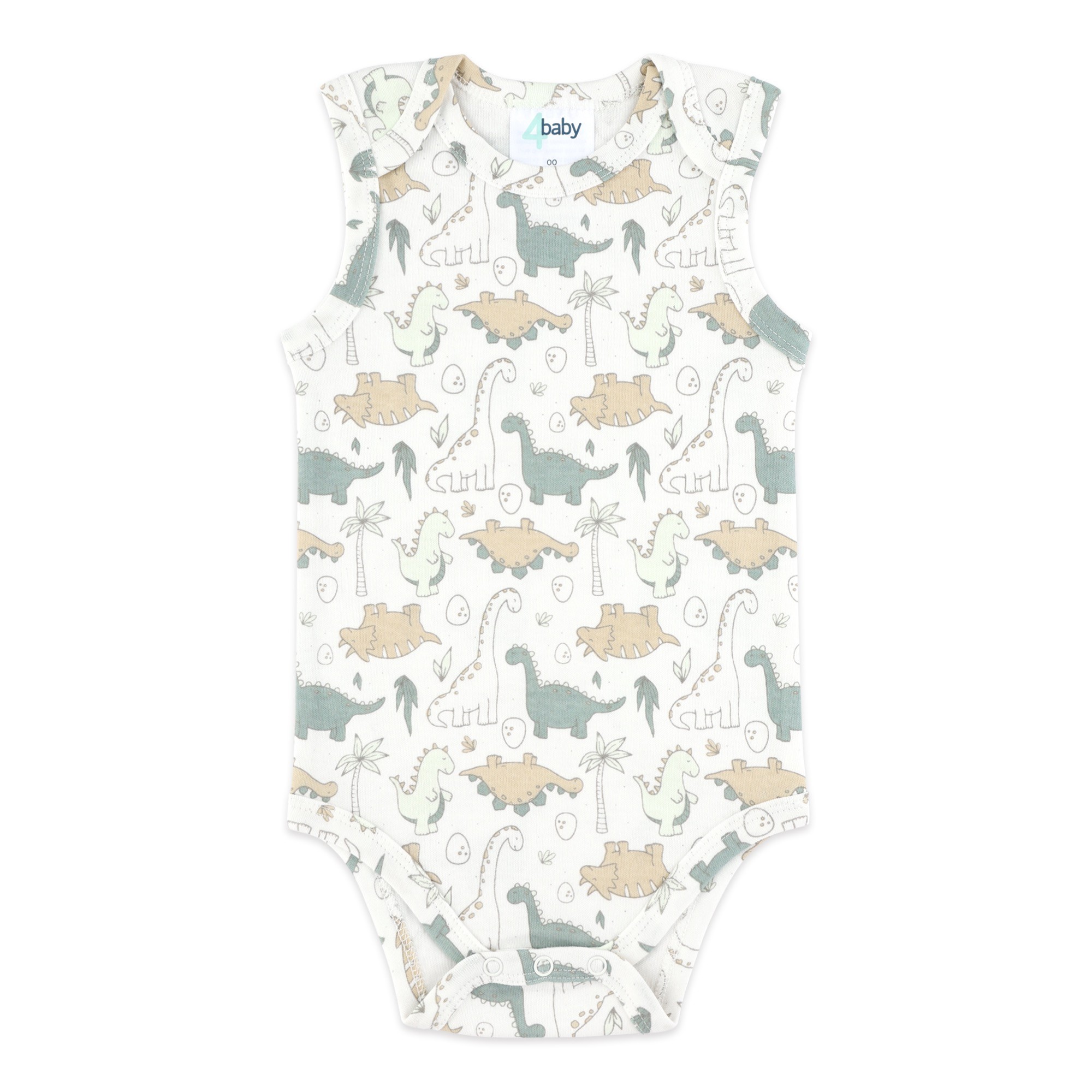 4baby Sleeveless Bodysuit Dino Beige Size 0