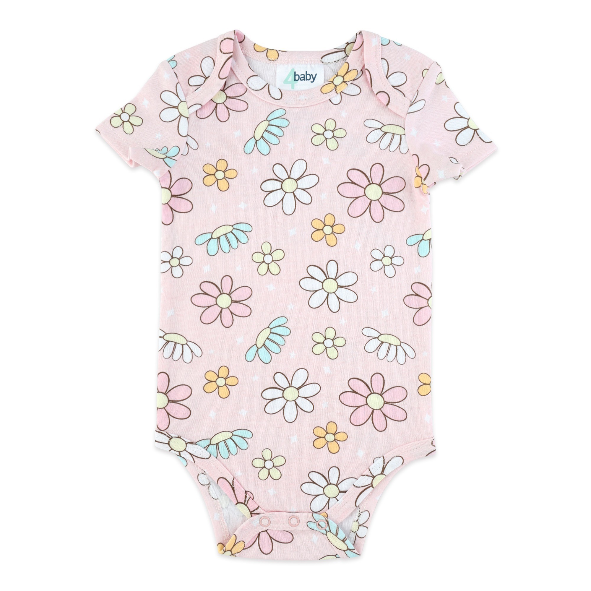 4baby Short Sleeve Bodysuit Rustic Multi Size 00