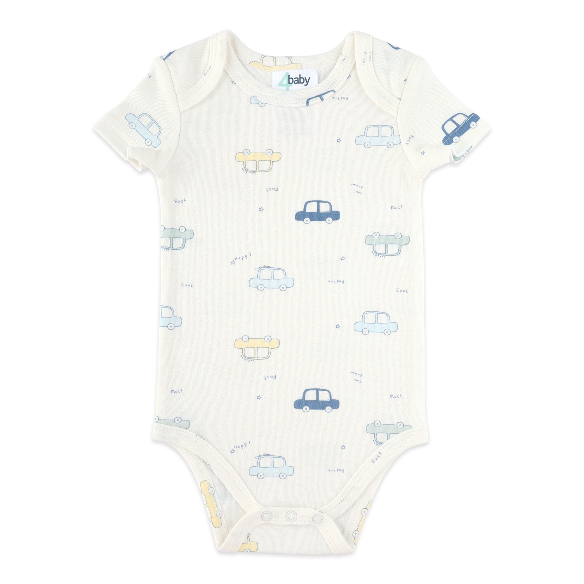 4baby Bodysuit Cars Size 0