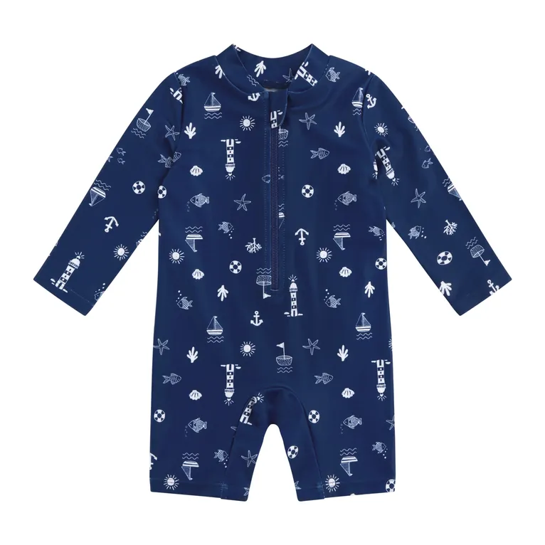 Bilbi Ripple Sunsuit Indigo
