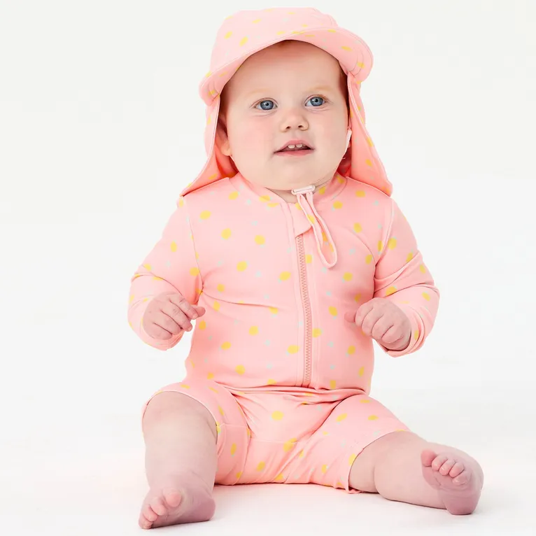 Bilbi Ripple Sunsuit Coral