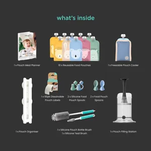 Cherub Baby Pouch Essentials Bundle Cerulean/Sage