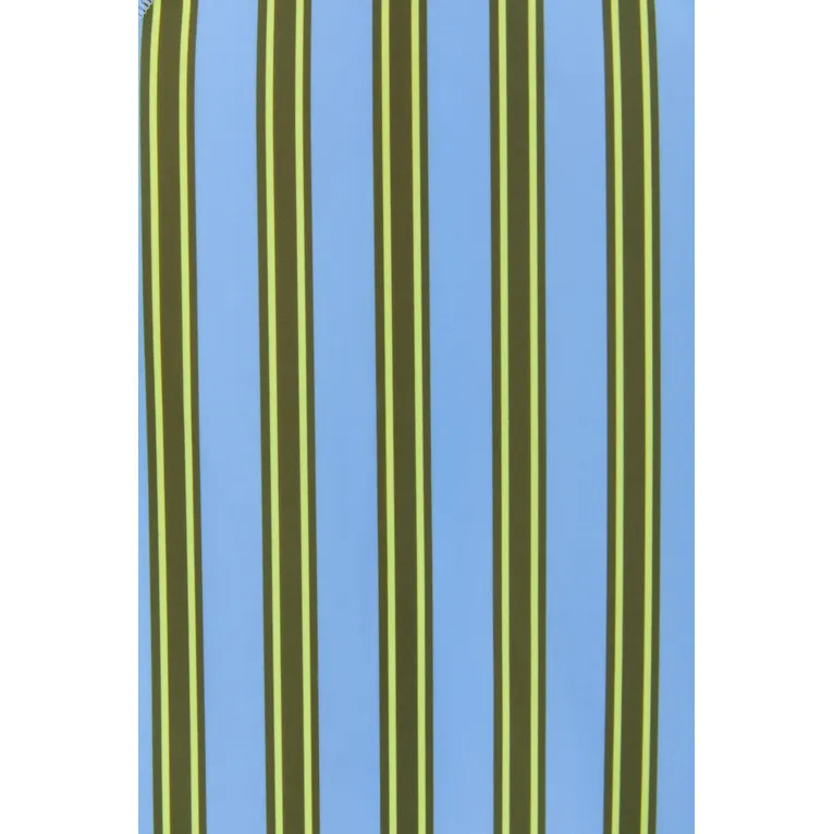 Bonds Swim Suit Zip Deck Chair Stripe Blue