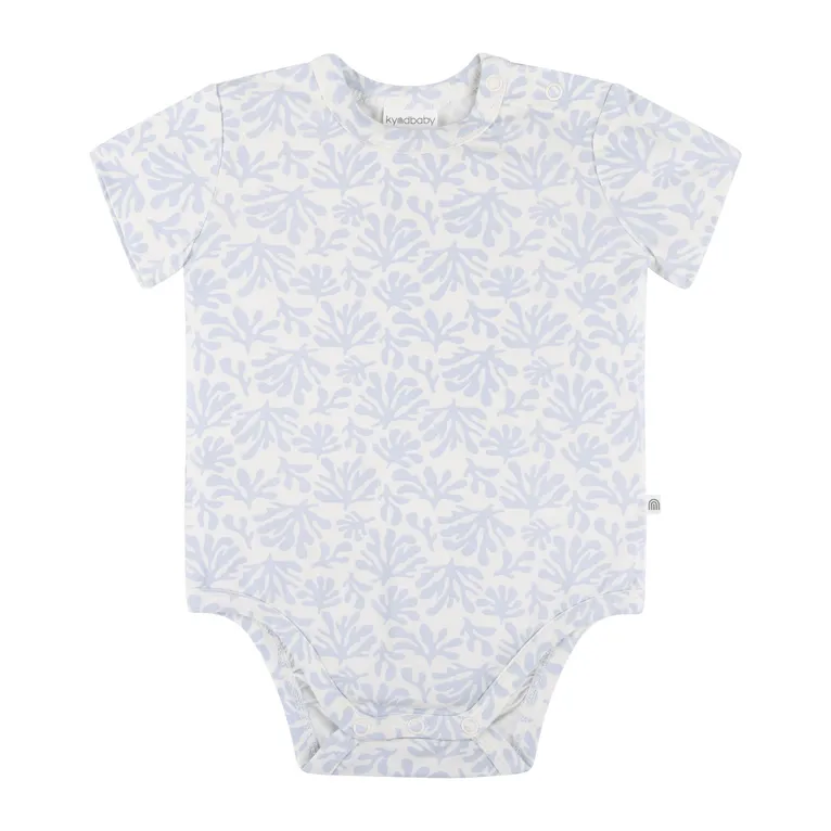 Kynd Baby Short Sleeve Bodysuit Sky Coral