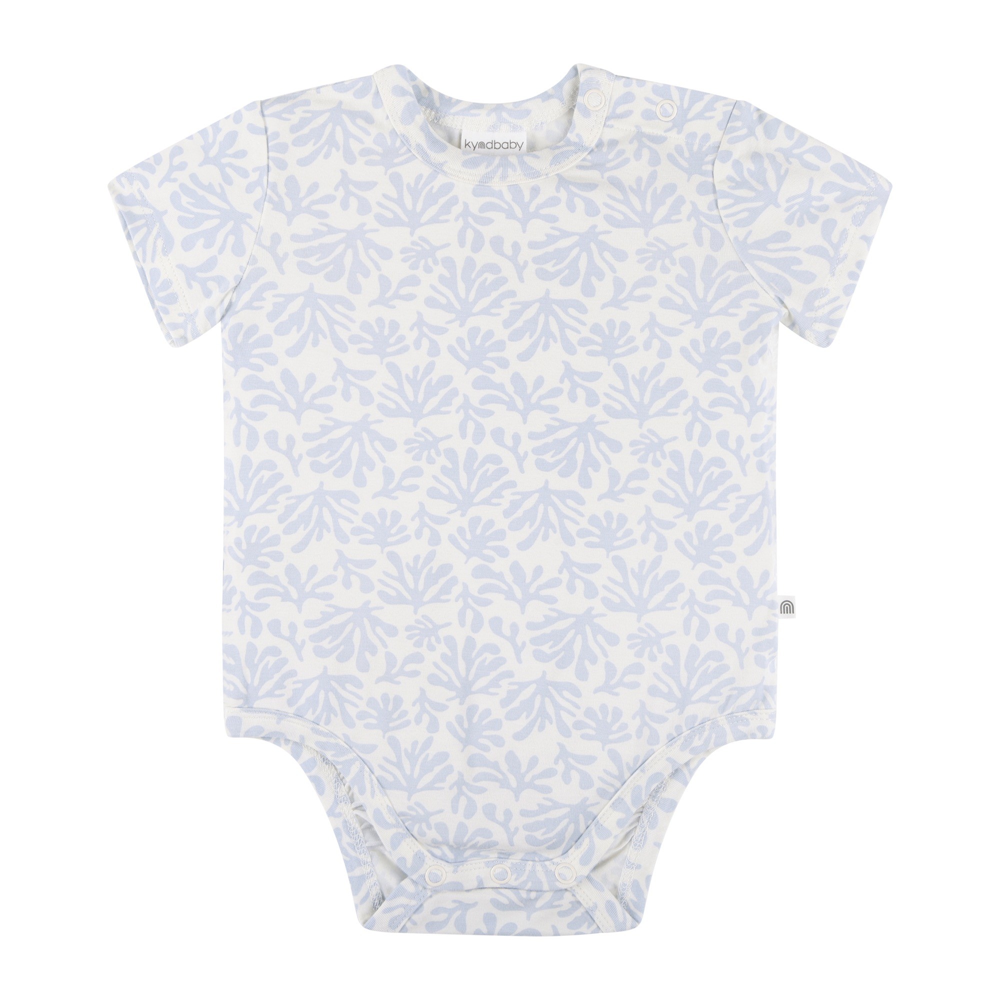 Kynd Baby Short Sleeve Bodysuit Sky Coral Size 1