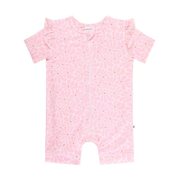 Kynd Baby Frill Sleeve Onesie Hibiscus