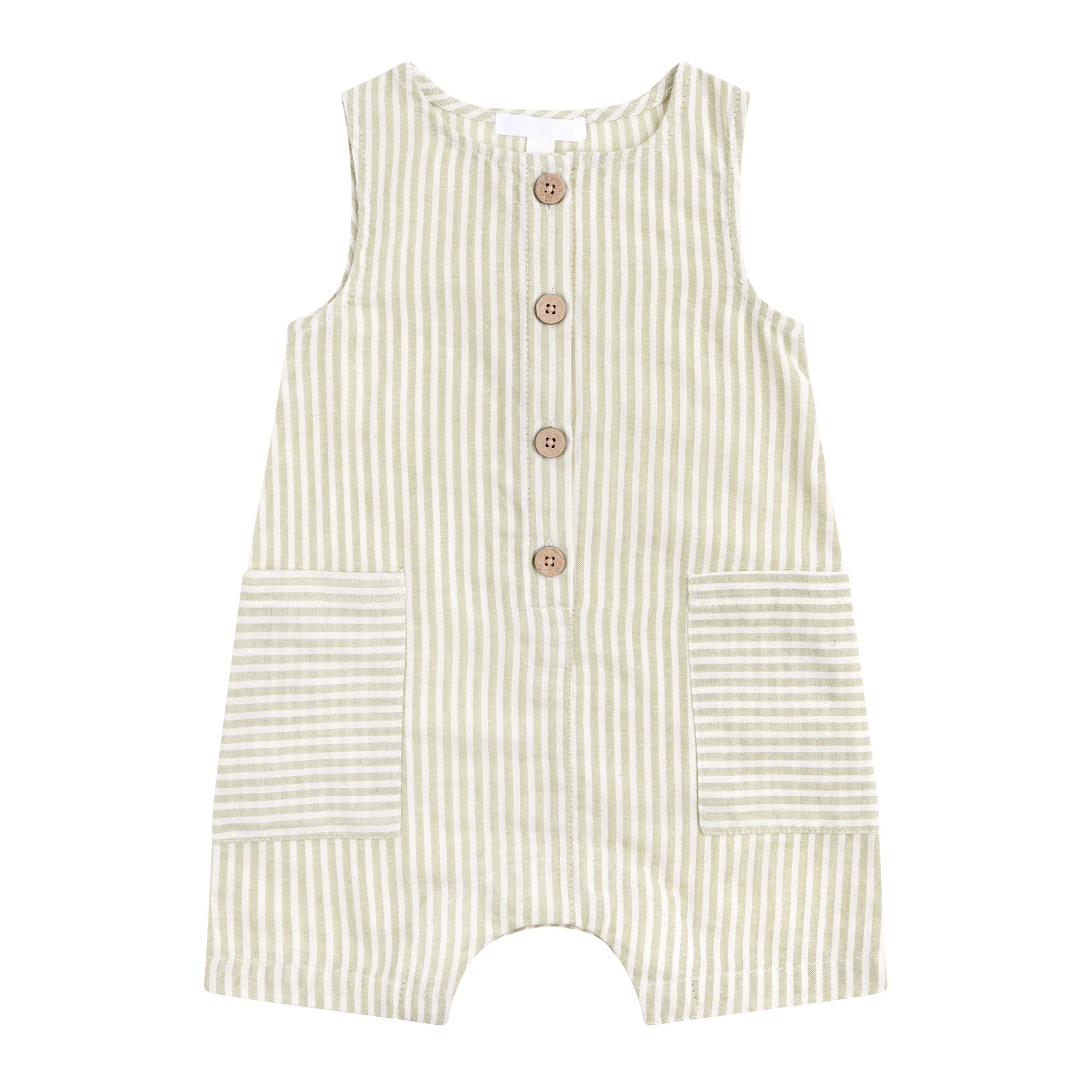 Kynd Baby Sleeveless Shortall Sage Size 0