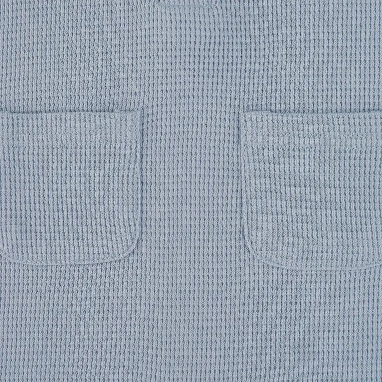 4baby Waffle Romper Mid Blue