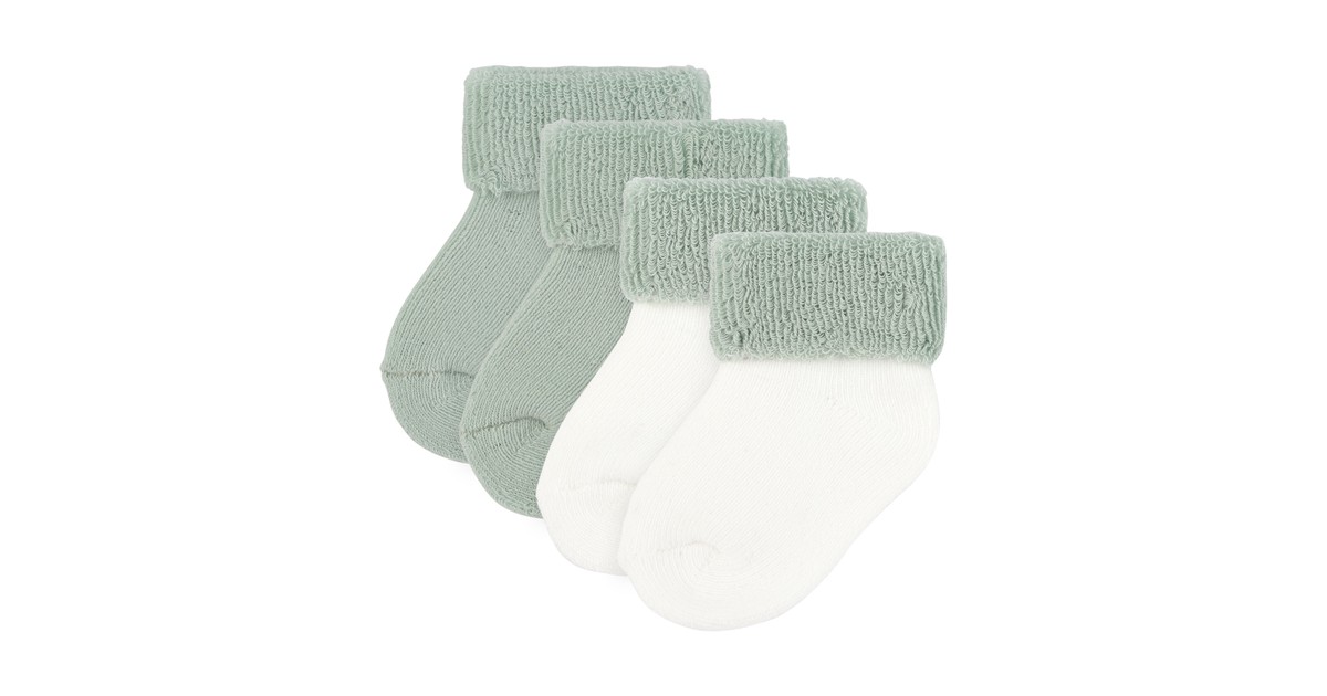4baby Socks 2 Pack Green | Baby Bunting AU