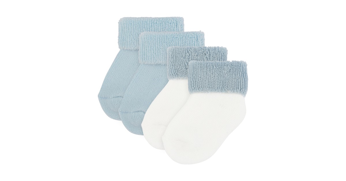 4baby Socks 2 Pack Blue | Baby Bunting AU