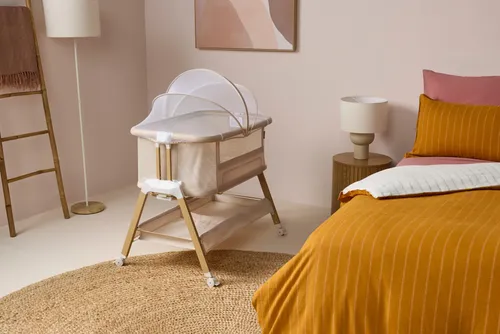 Babyrest Alfie Bedside Bassinet Beige/Natural