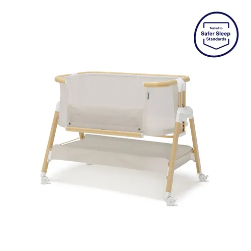 Babyrest Alfie Bedside Bassinet Beige/Natural