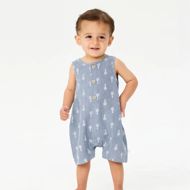 Bilbi Bramble Romper Blue