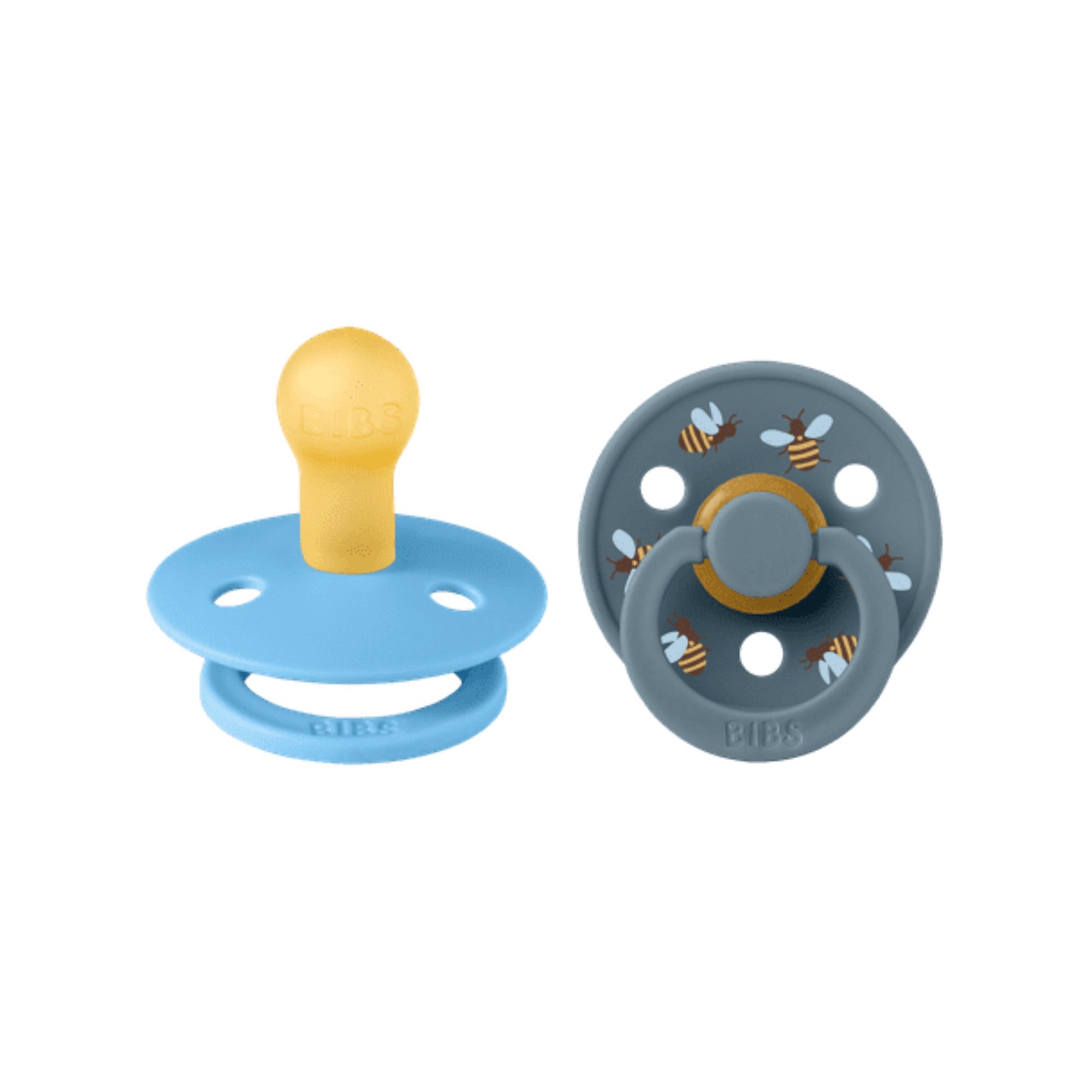 BIBS Studio Colour Pacifer 2 Pack Bumblebee / Breeze Size 2