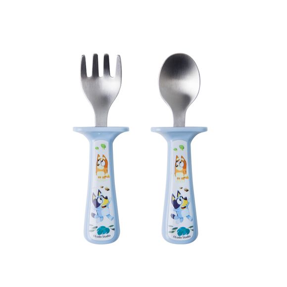 The First Years Toddler Utensils 2 Pack Bluey