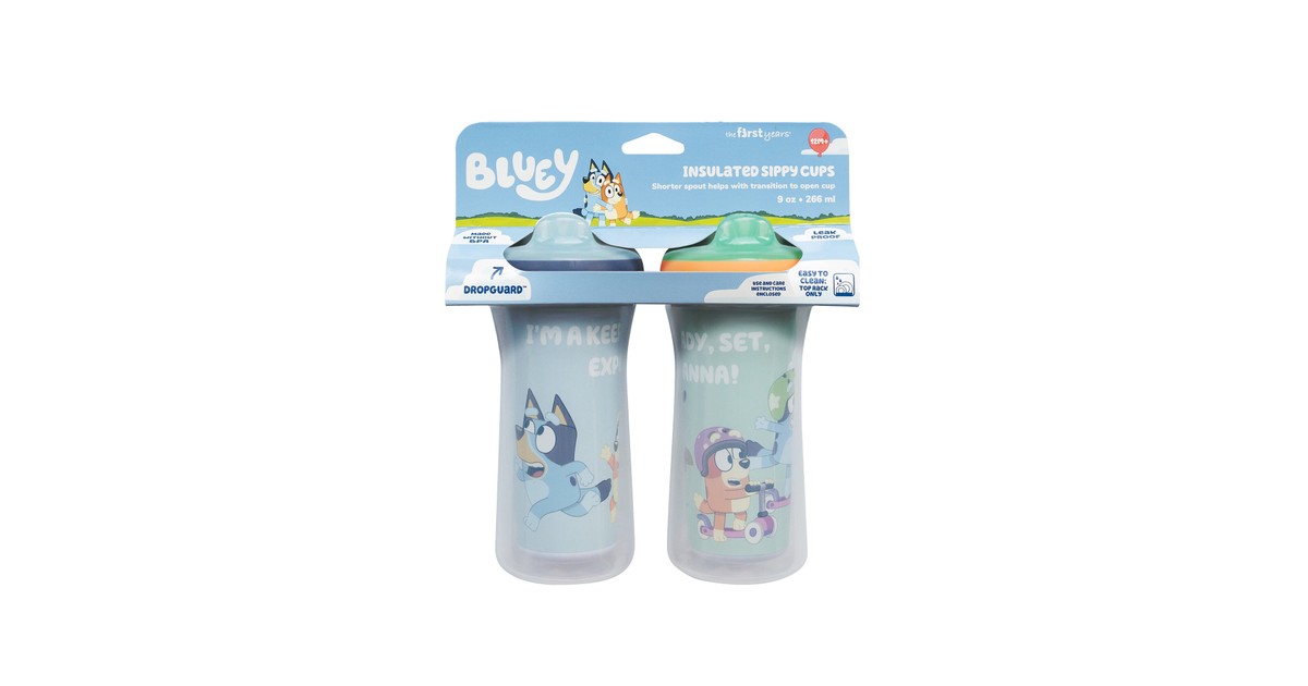 The First Years Sippy Cup 2 Pack Bluey | Baby Bunting NZ