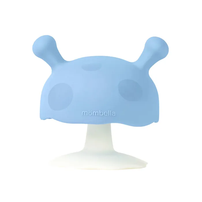 Mombella Mushroom Teether Blue