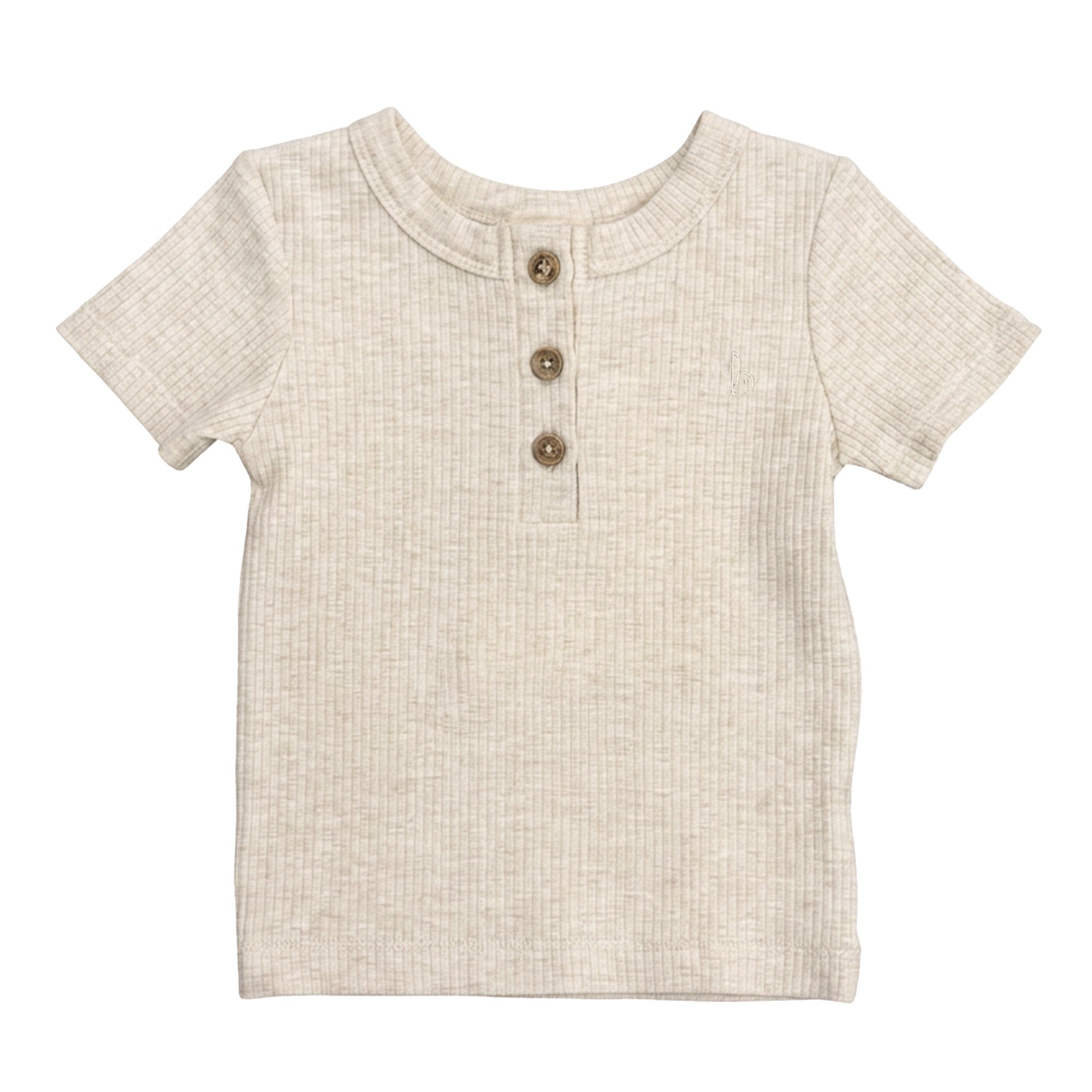 Bilbi Organic Tshirt Oatmeal Marle Size 0