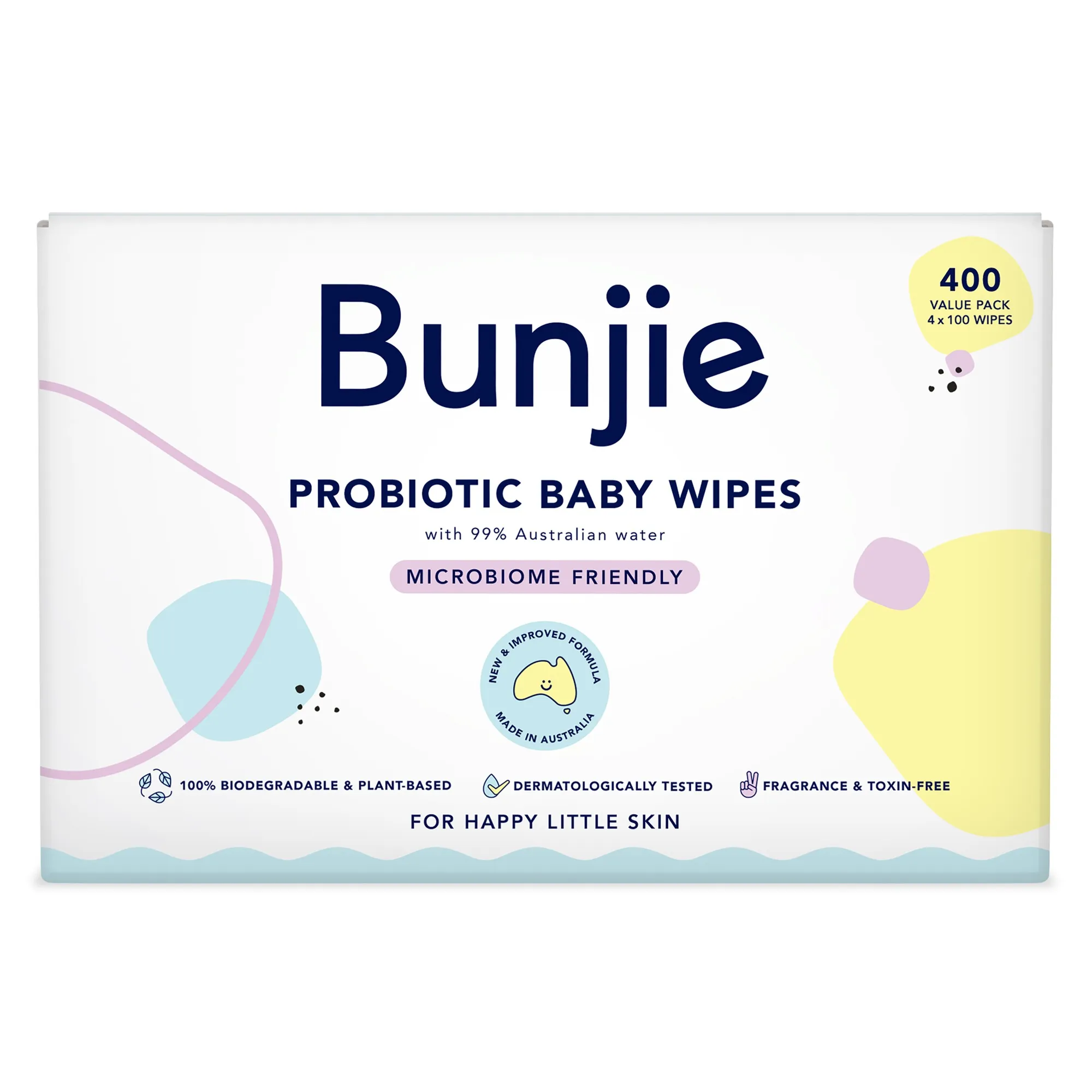 Bunjie Probiotic Baby Wipes 400 Pack
