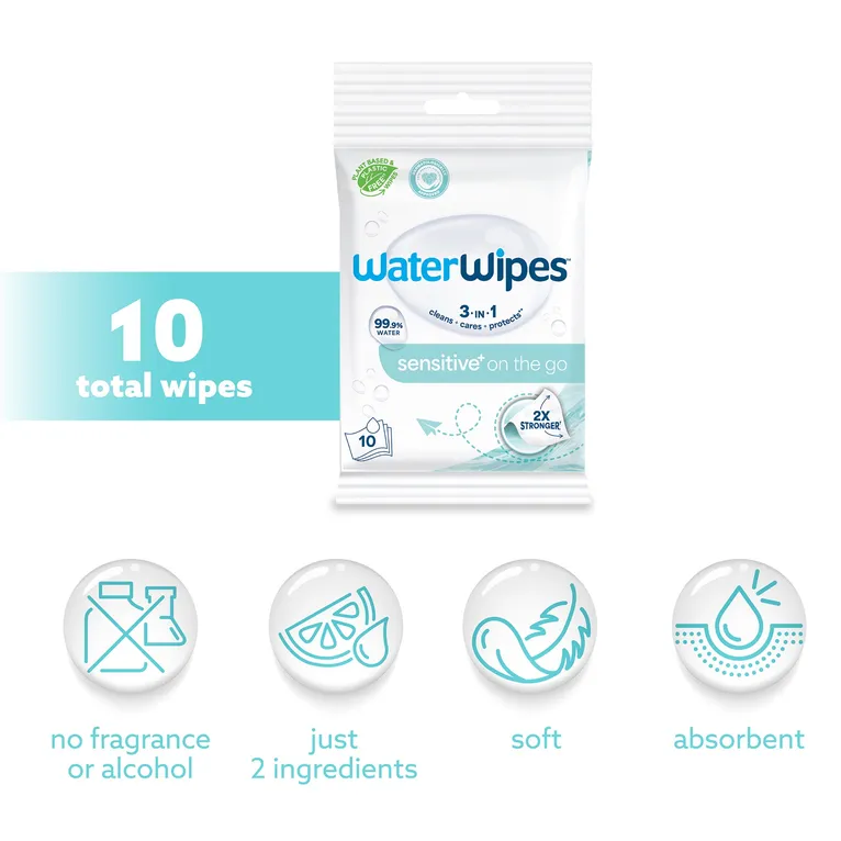 WaterWipes On The Go 10 Pack