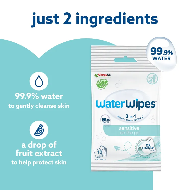 WaterWipes On The Go 10 Pack