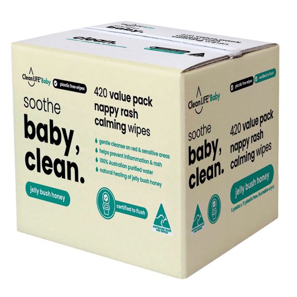 Cleanlife Baby Clean Soothe Wipes Value Pack 420 Pack