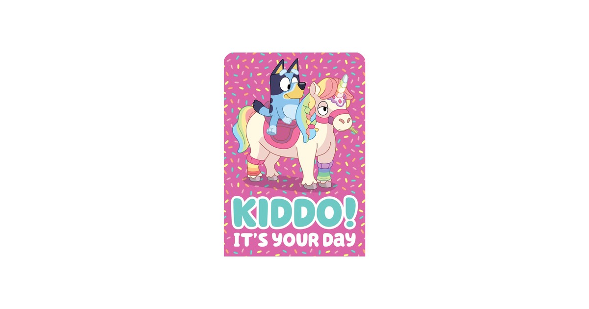 Henderson Greetings Bluey On Unicorn Pink | Baby Bunting AU