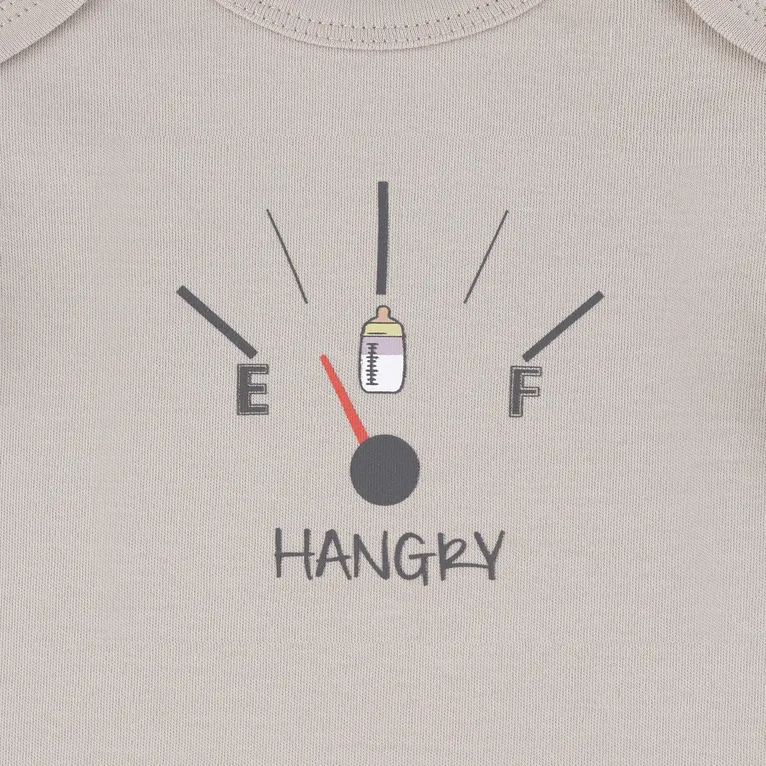 4baby Long Sleeve Bodysuit Hangry