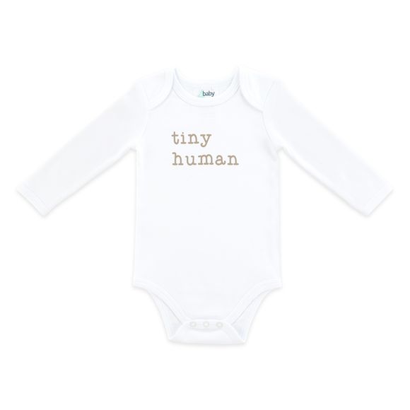 4baby Long Sleeve Bodysuit Tiny Human