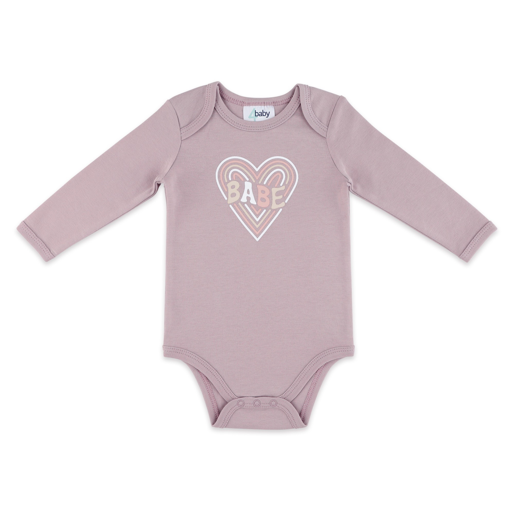 4baby Long Sleeve Bodysuit Babe Size 0