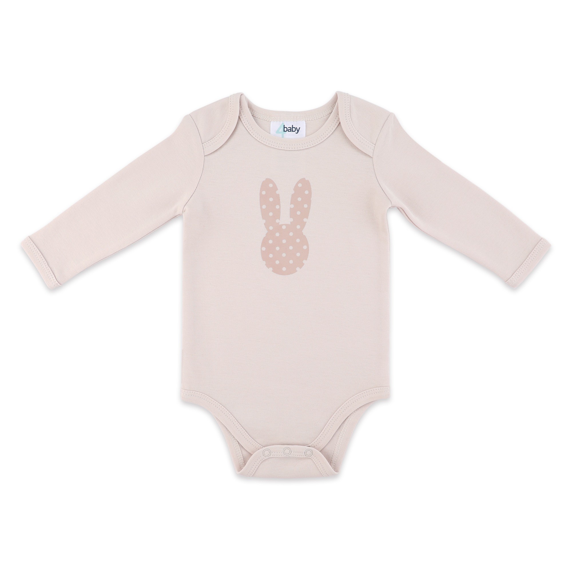 4baby Long Sleeve Bodysuit Bunny Dot Size 0