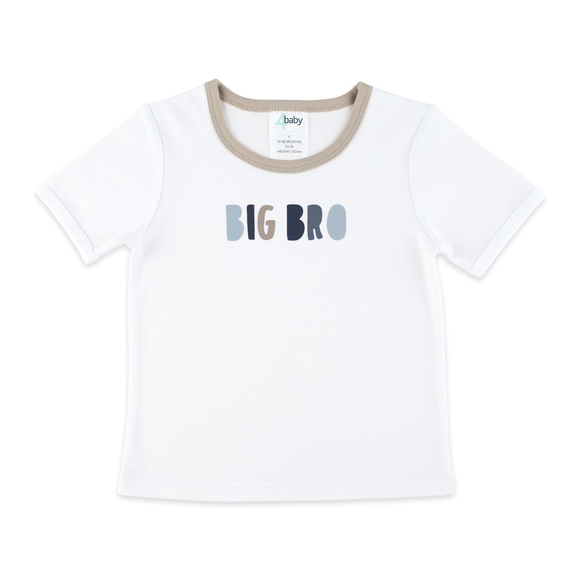 4baby T-Shirt Big Bro 3 WHT
