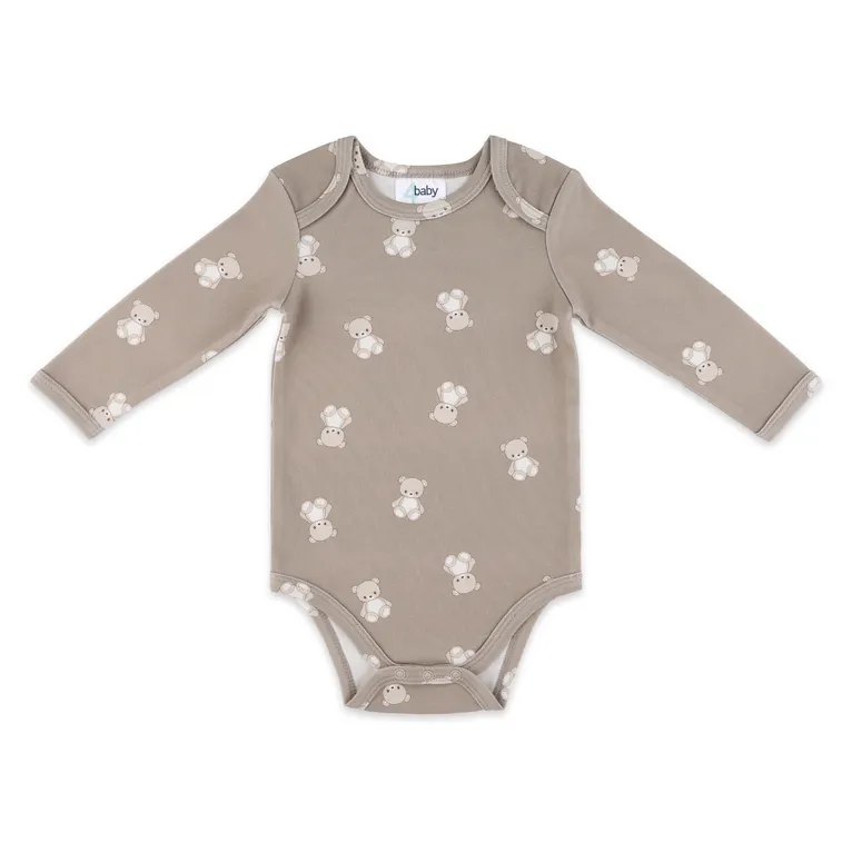 4baby Long Sleeve Bodysuit Teddy Brown