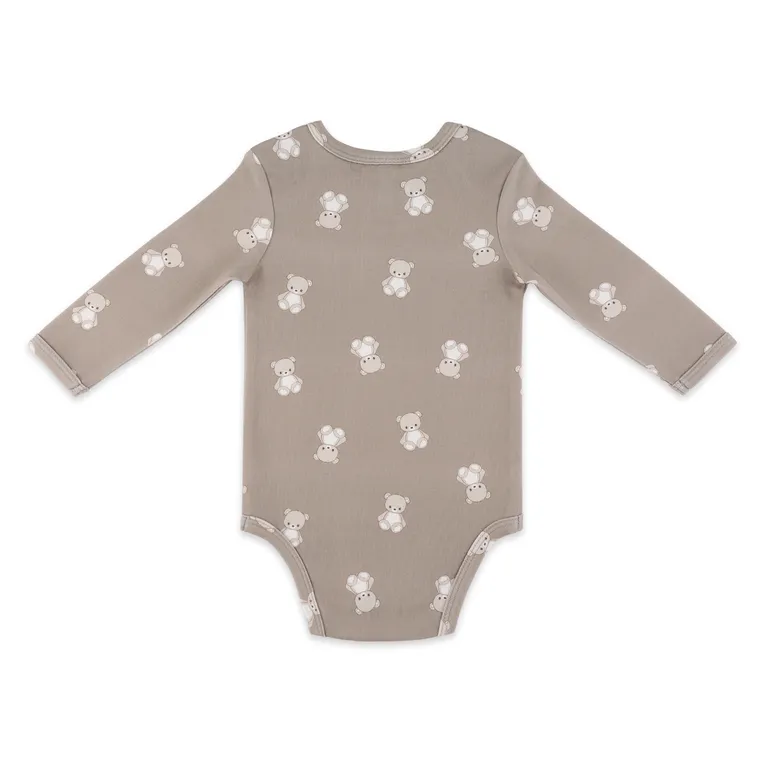 4baby Long Sleeve Bodysuit Teddy Brown