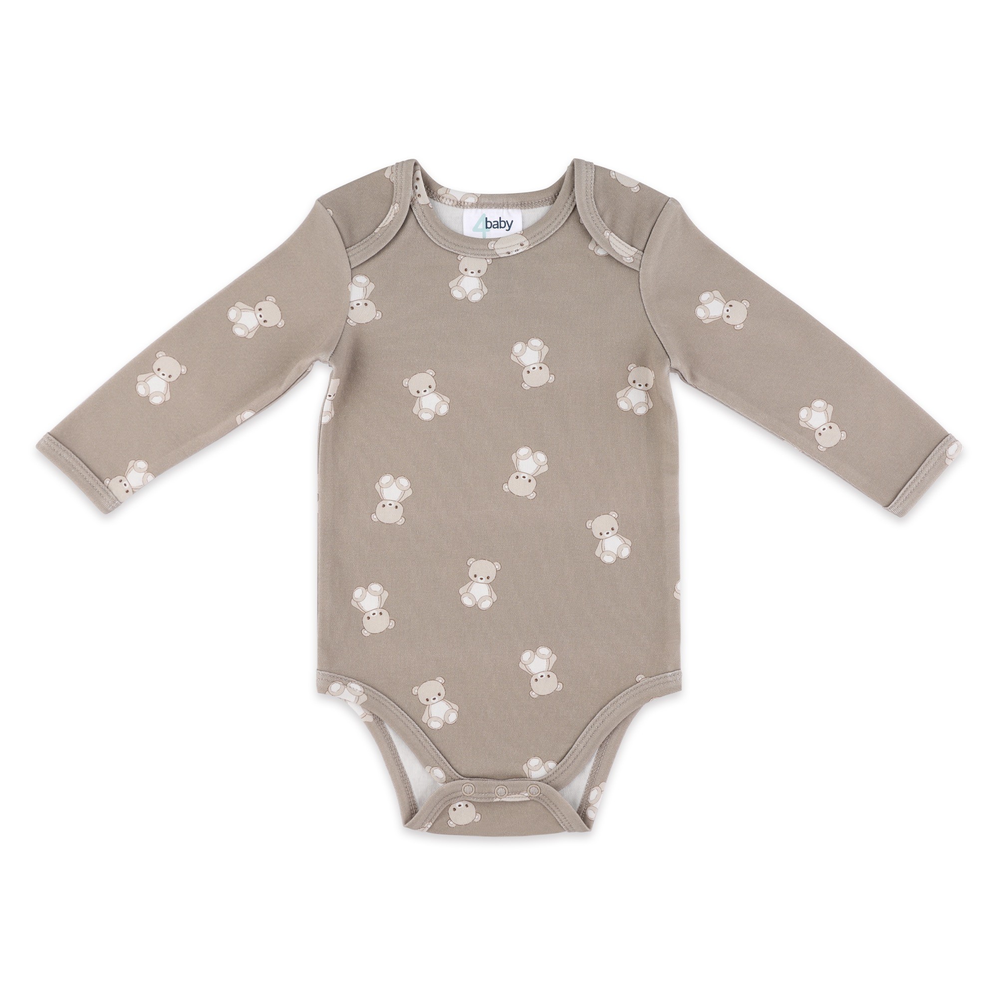4baby Long Sleeve Bodysuit Teddy Brown Size 0