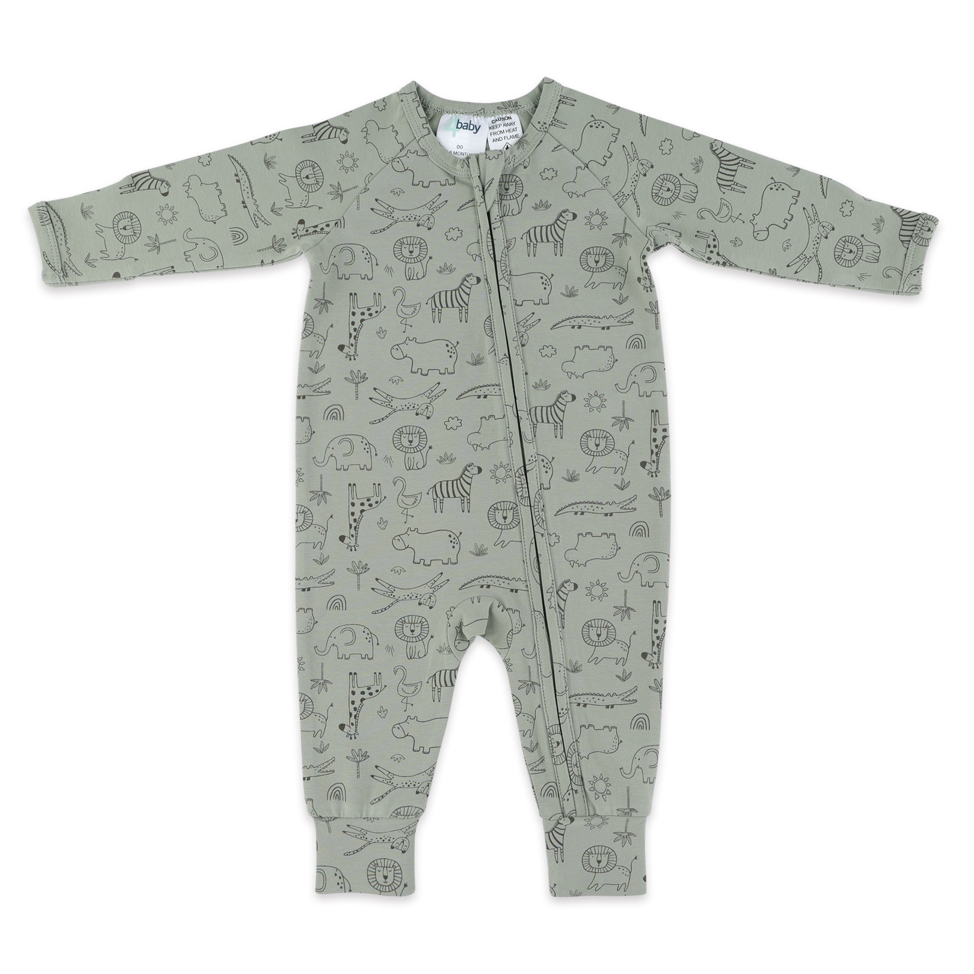 4baby Coverall 1.0 Tog Safari Sketch Size 0