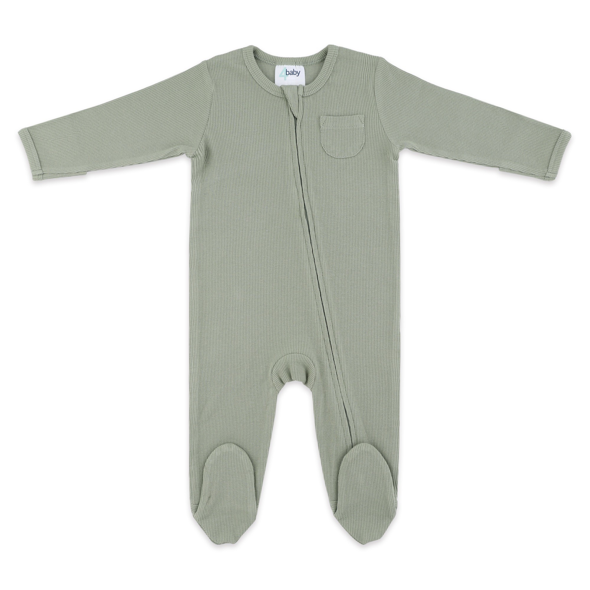 4baby Ribbed Romper Sage Size 0