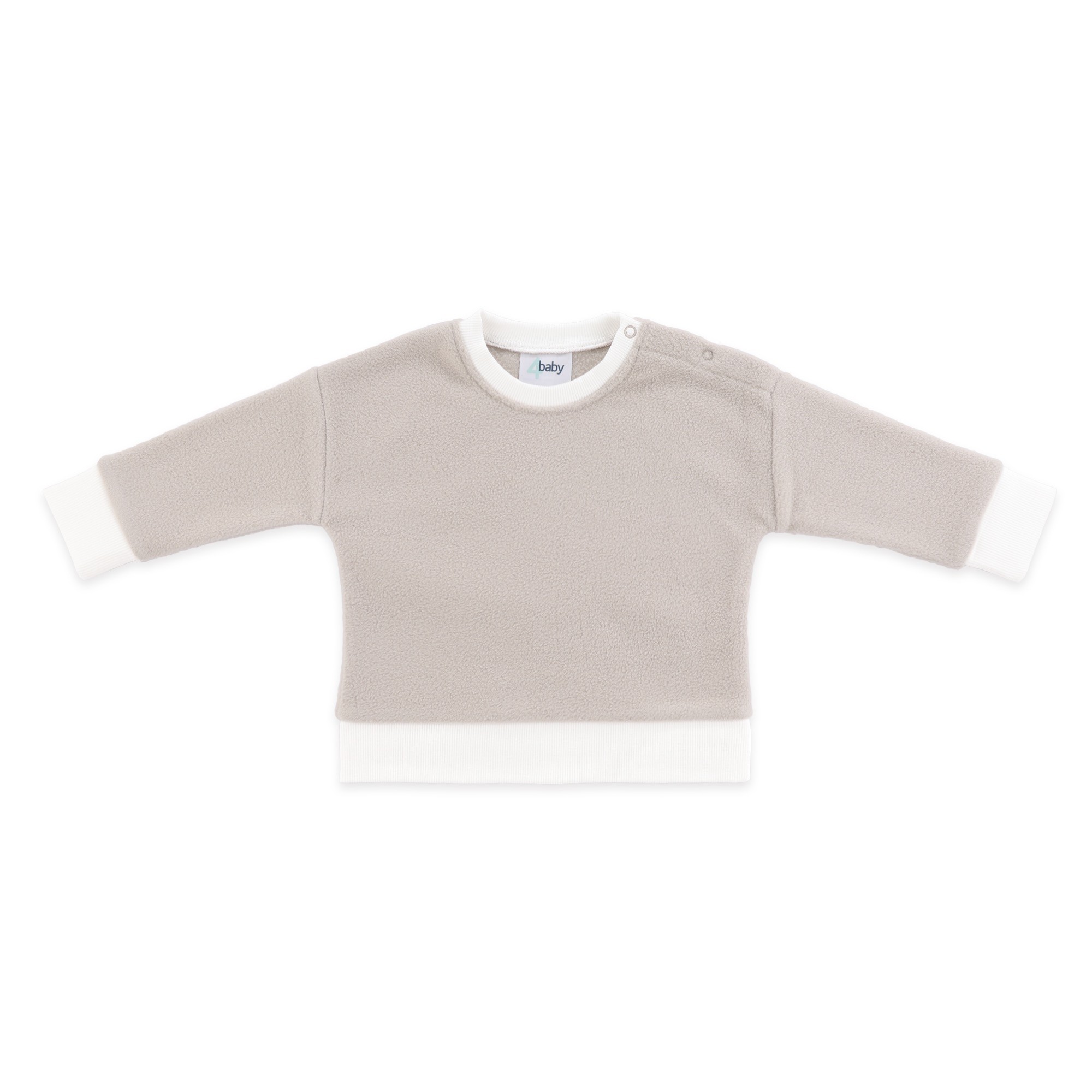 4baby Polar Fleece Sweater Tan Contrast Size 0