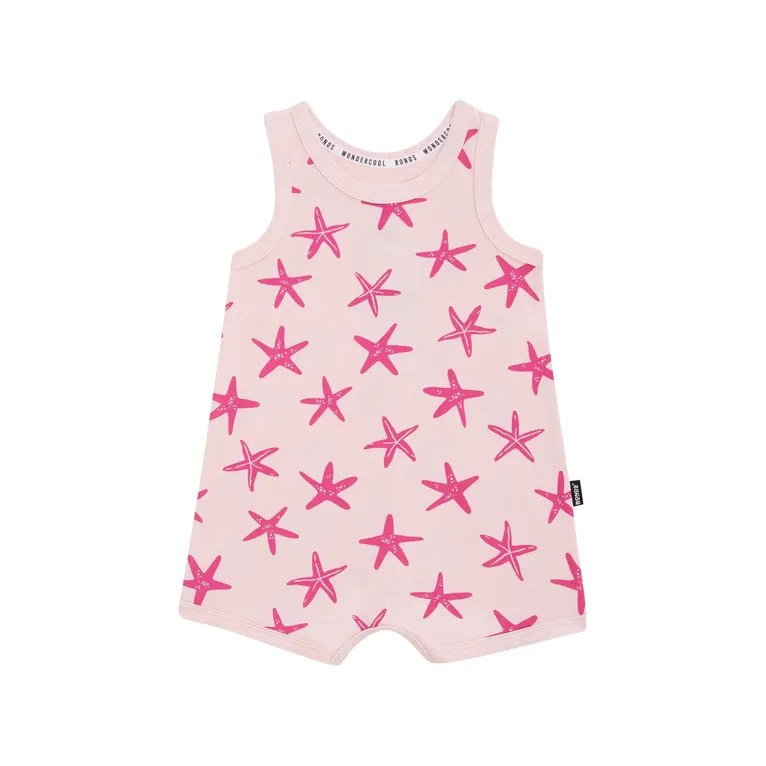 Bonds Wondercool Romper Starfish Sparkle