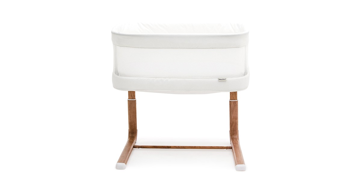 Babyrest Swan Smart Bassinet Walnut/White | Baby Bunting AU
