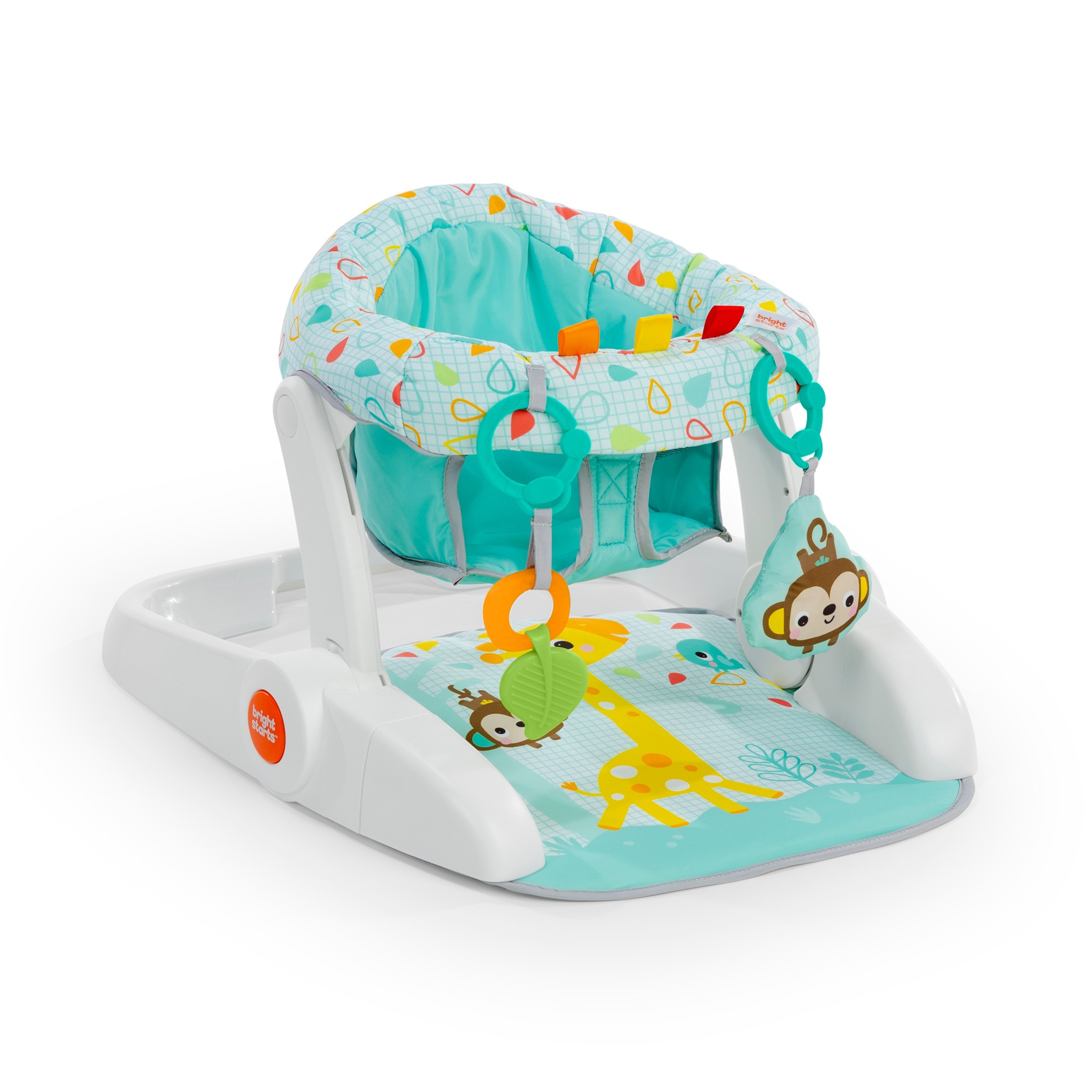 Bright Starts Learn-to-Sit 2-Position Floor Seat Wild Wiggles | Baby ...