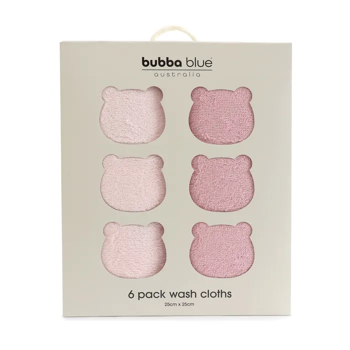 Bubba Blue Sundae Face Washer 6 Pack Cupcake