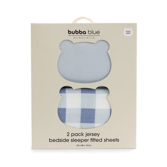 Bubba Blue Sundae Bedside Sleeper Fitted Sheet 2 Pack Blueberry
