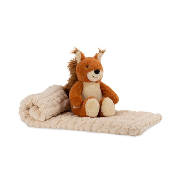 The Little Linen Co. Plush Toy & Blanket Bushland Squirrel