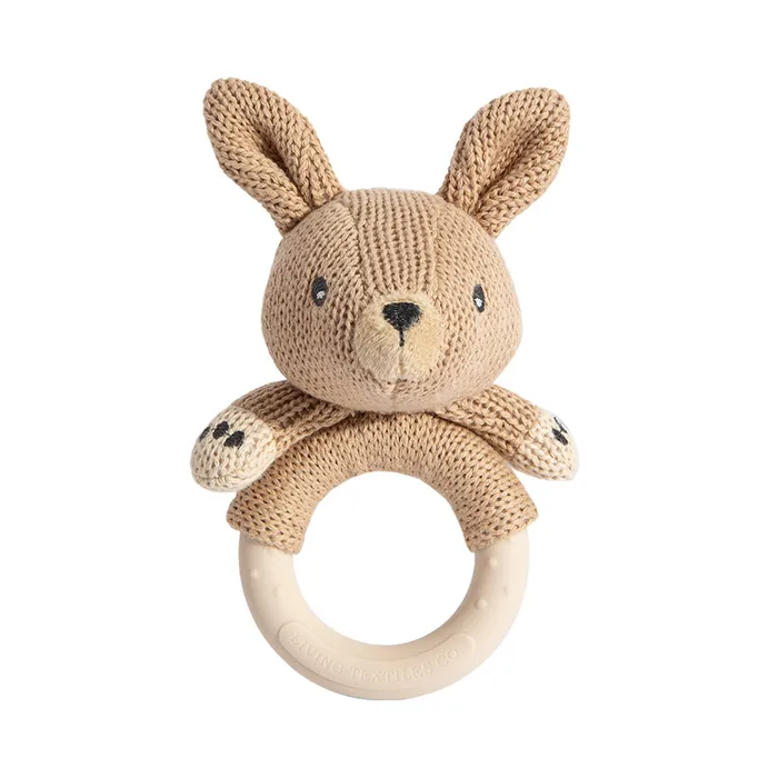 Living Textiles Australiana Ring Rattle Kylie The Kangaroo
