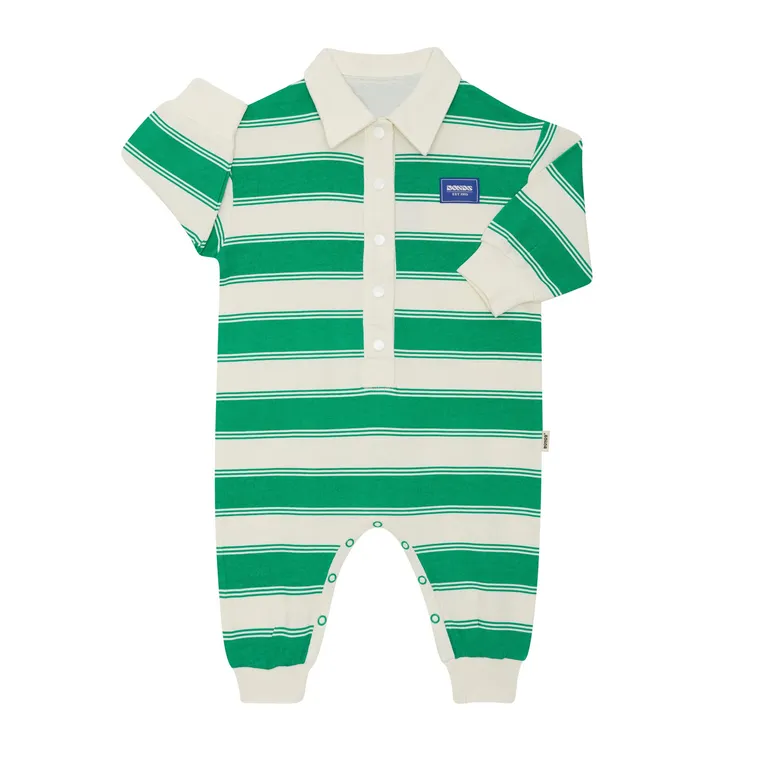 Bonds Onesie Rugby Stripe Frog