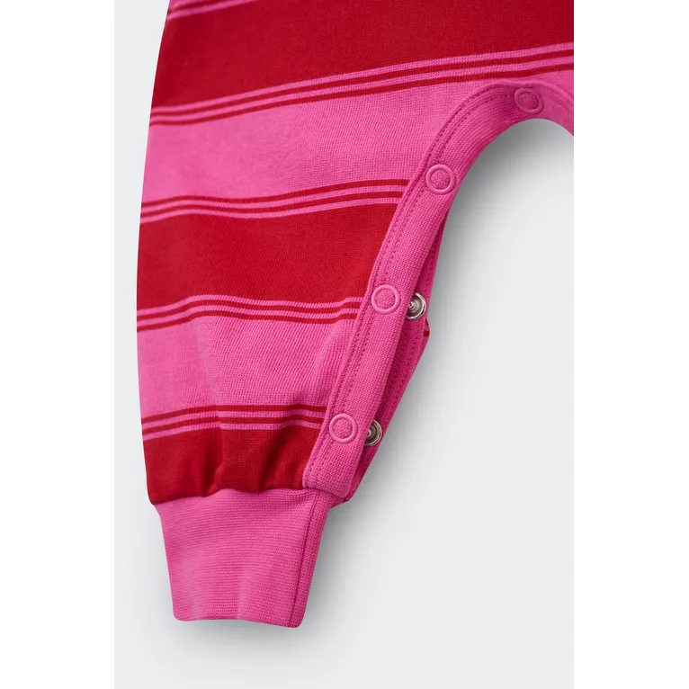 Bonds Onesie Rugby Stripe Red