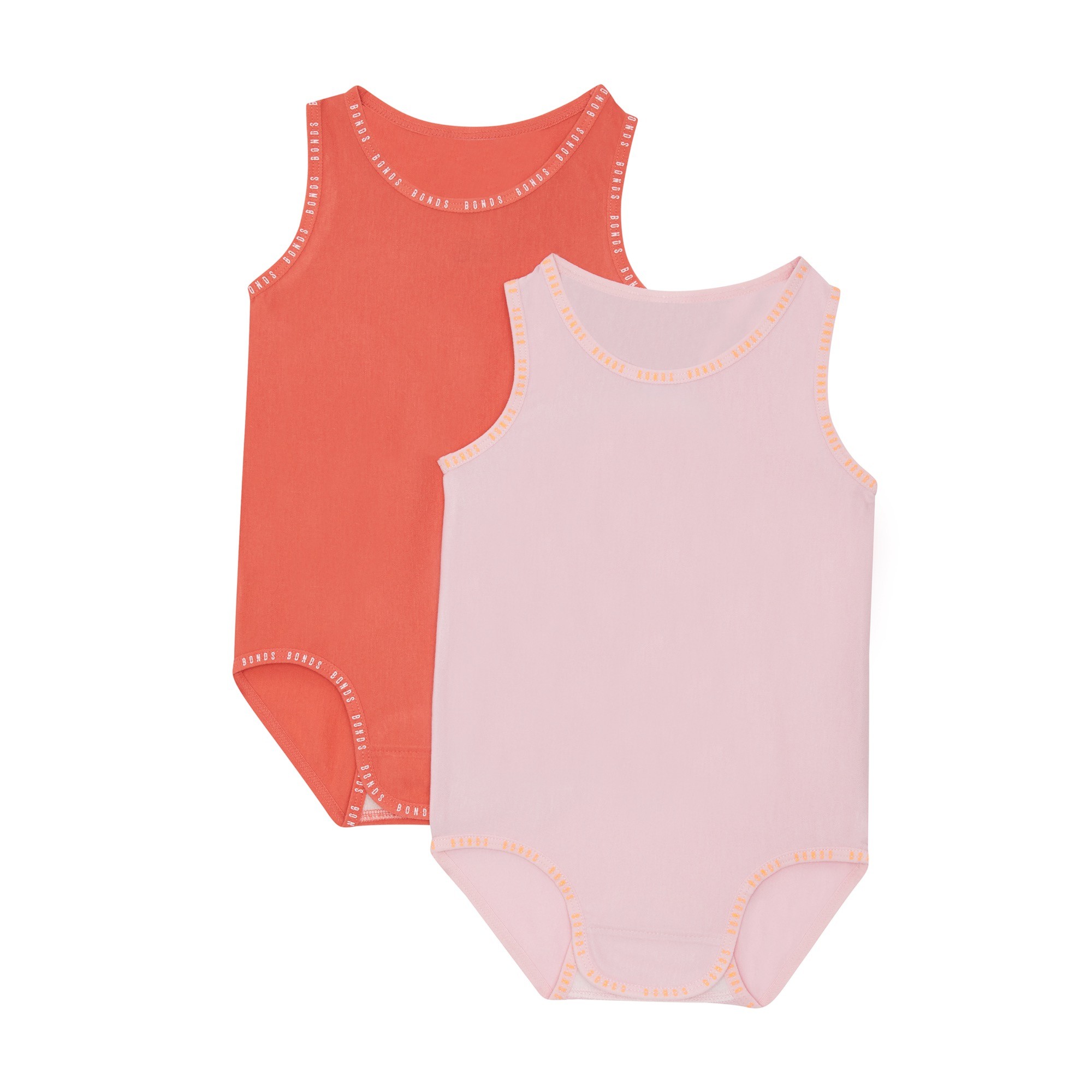 Bonds Wondergrow Singletsuit Sugarbabe/Wild Poppy 1-2 PNK