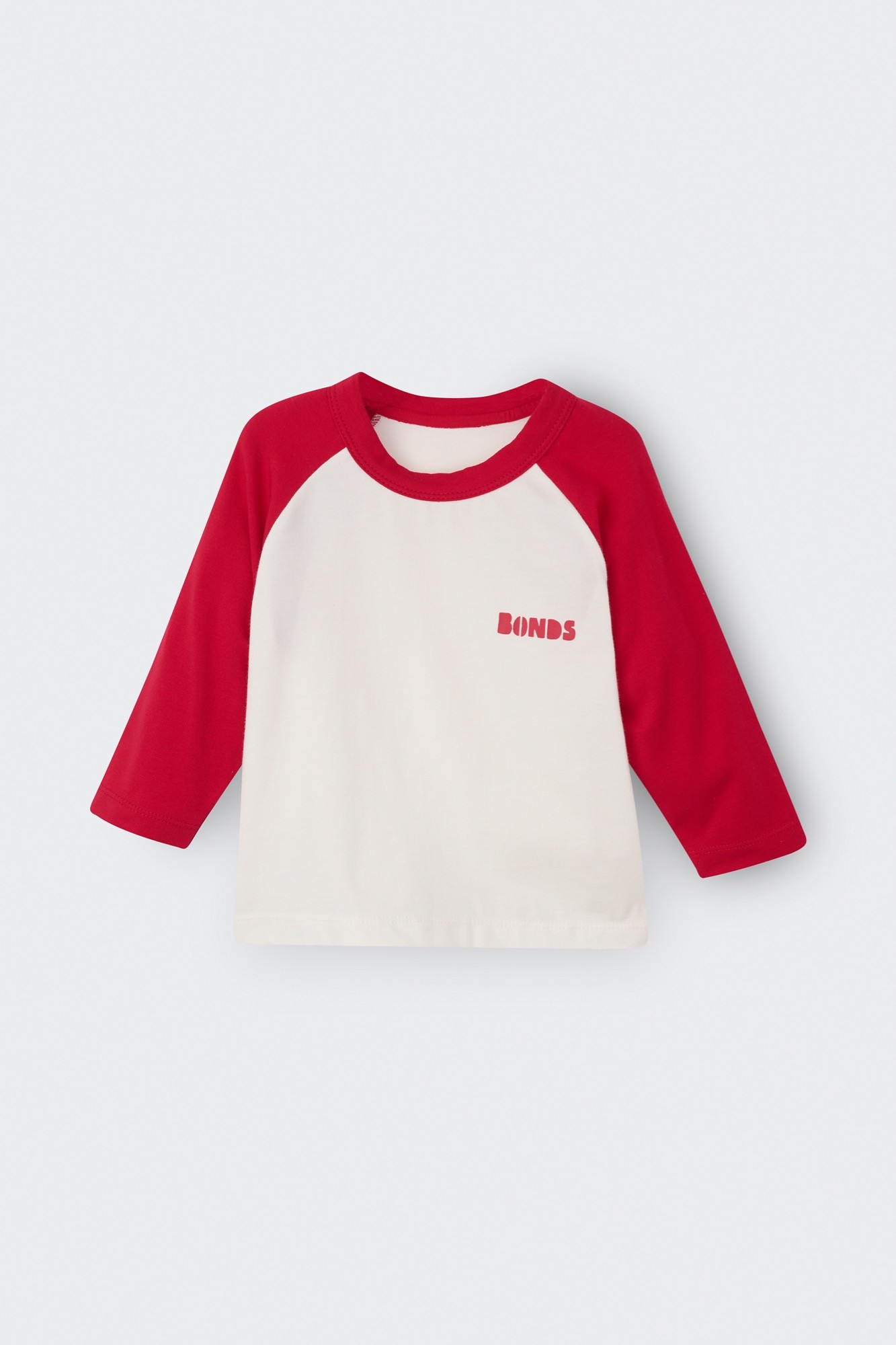 Bonds T-Shirt Parisian Red/Marscapone 000 Red